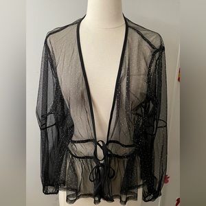 Hesperus Black Sheer Top